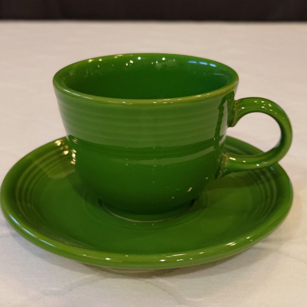 Fiestaware Cup and Saucer Set